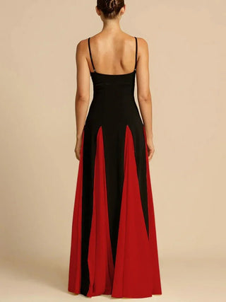 Reyna Spaghetti Strap Panelled Maxi Dress