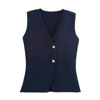 Seren Textured Knit Waistcoat