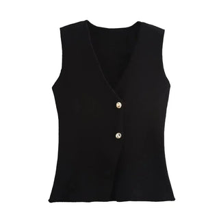 Seren Textured Knit Waistcoat