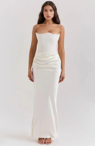 Cora Strapless Bandeau Maxi Dress