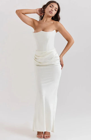 Cora Strapless Bandeau Maxi Dress