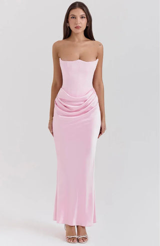 Cora Strapless Bandeau Maxi Dress