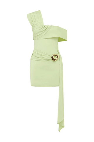 Elarin Asymmetric One-Shoulder Mini Dress