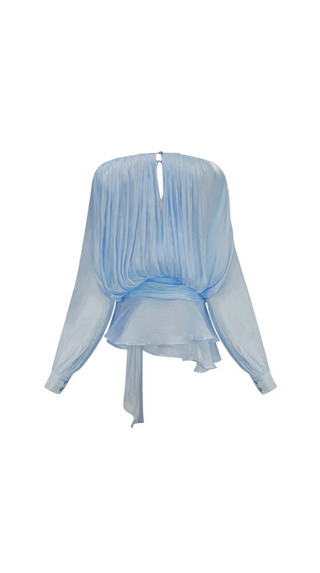 Selena Pleated Ruffle Mini Dress