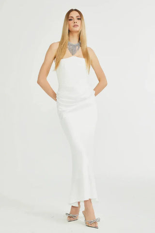 Lumi Strapless Corset Maxi Dress