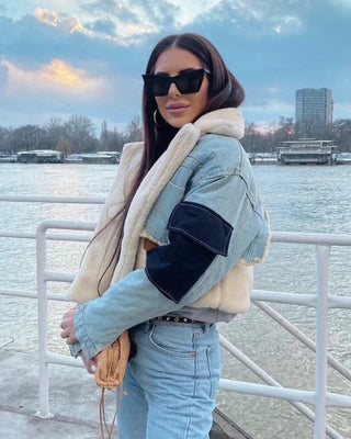 Renata Denim Shearling Jacket