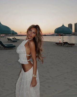 Opal Halter Ruffle Two Piece Set