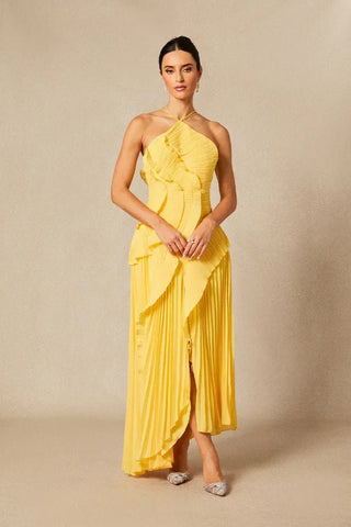 Willow Tiered Pleated Maxi Dress