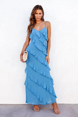 Penelope Ruffle Maxi Dress