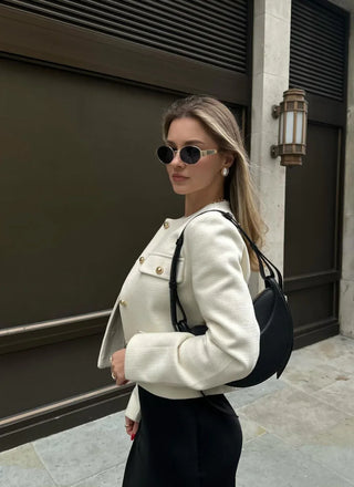 Nina Cropped Button Jacket