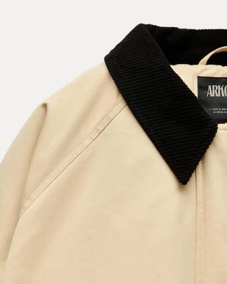 Rowen Oversized Barn Jacket – Cream