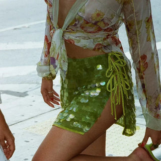 Dahlia Sequin Mini Skirt