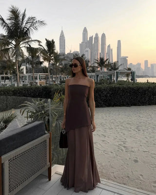 Elodie Asymmetrical Maxi Dress