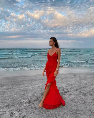 Penelope Ruffle Maxi Dress