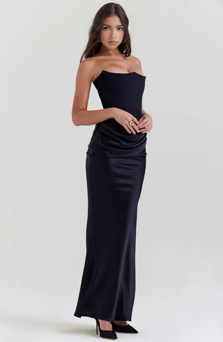 Cora Strapless Bandeau Maxi Dress