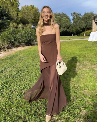 Elodie Asymmetrical Maxi Dress