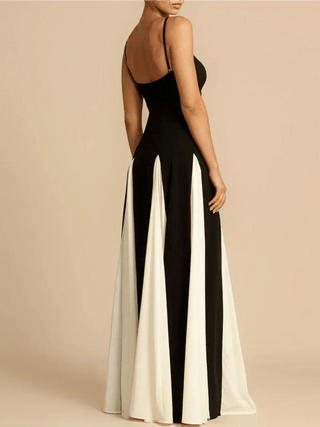 Reyna Spaghetti Strap Panelled Maxi Dress