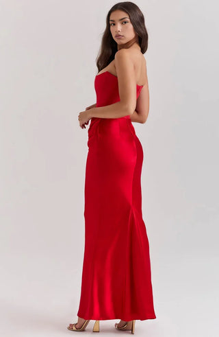 Cora Strapless Bandeau Maxi Dress