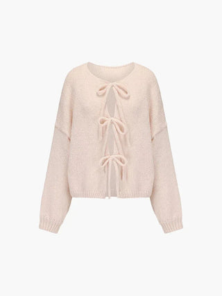 Taela Cozy Weave Knit Cardigan