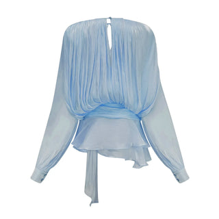 Selena Pleated Ruffle Mini Dress