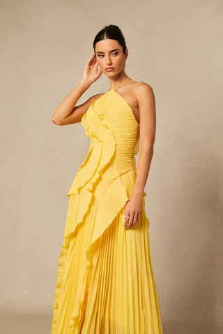 Willow Tiered Pleated Maxi Dress