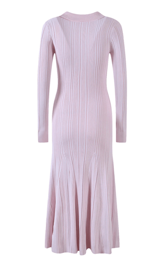 Josephine Ribbed Button-Front Midi Dress