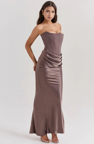 Cora Strapless Bandeau Maxi Dress