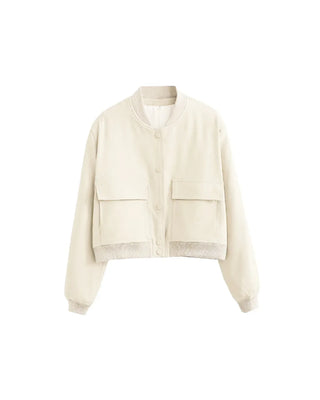 Mia Cropped Bomber Jacket