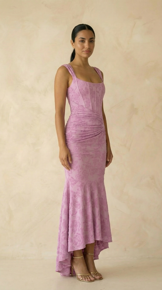 Francesca Ruched Corset Maxi Dress
